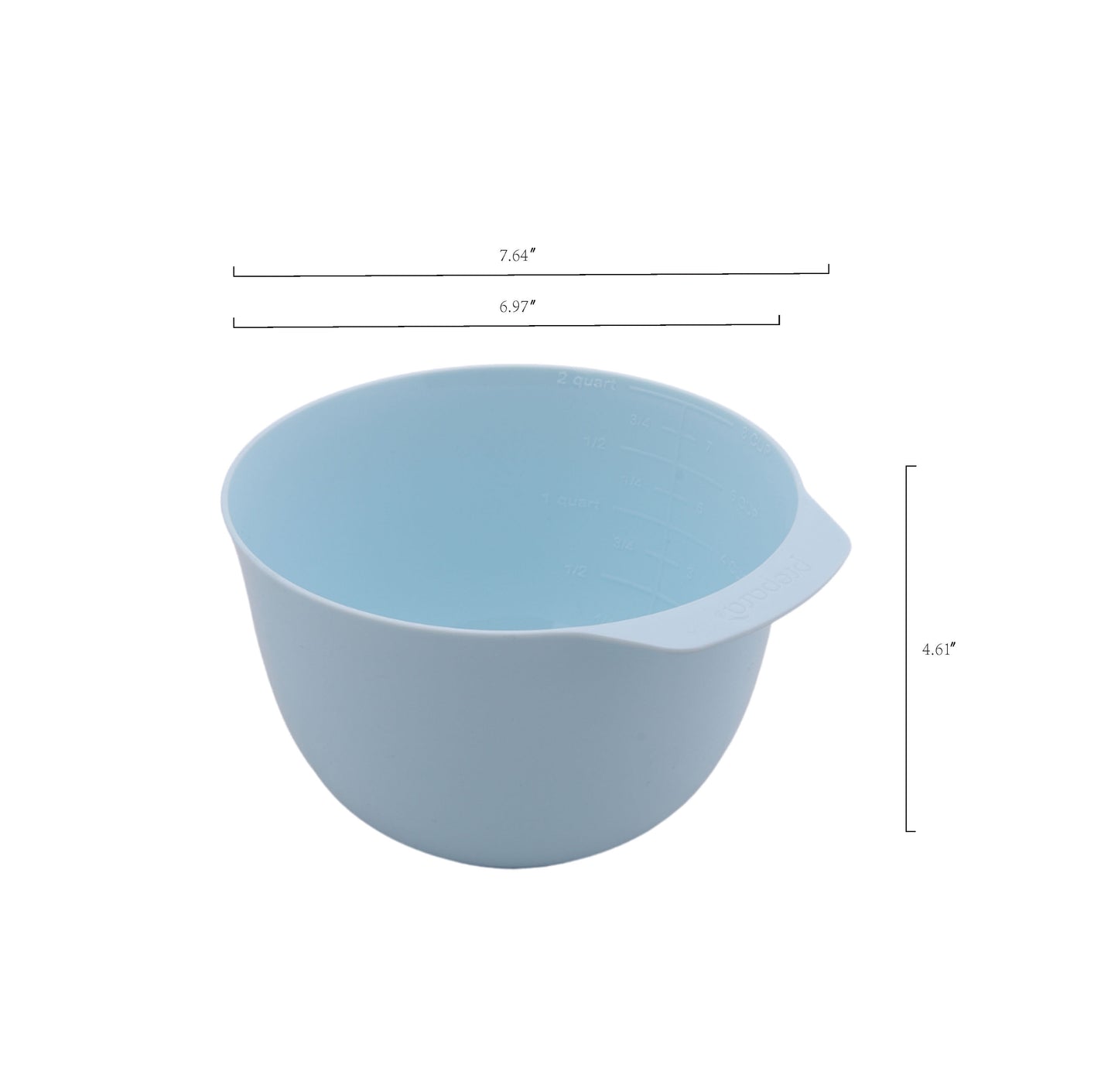 Mixing Bowl Set, 23 Pieces with Lids, Measuring Cups and Spoons, Blue