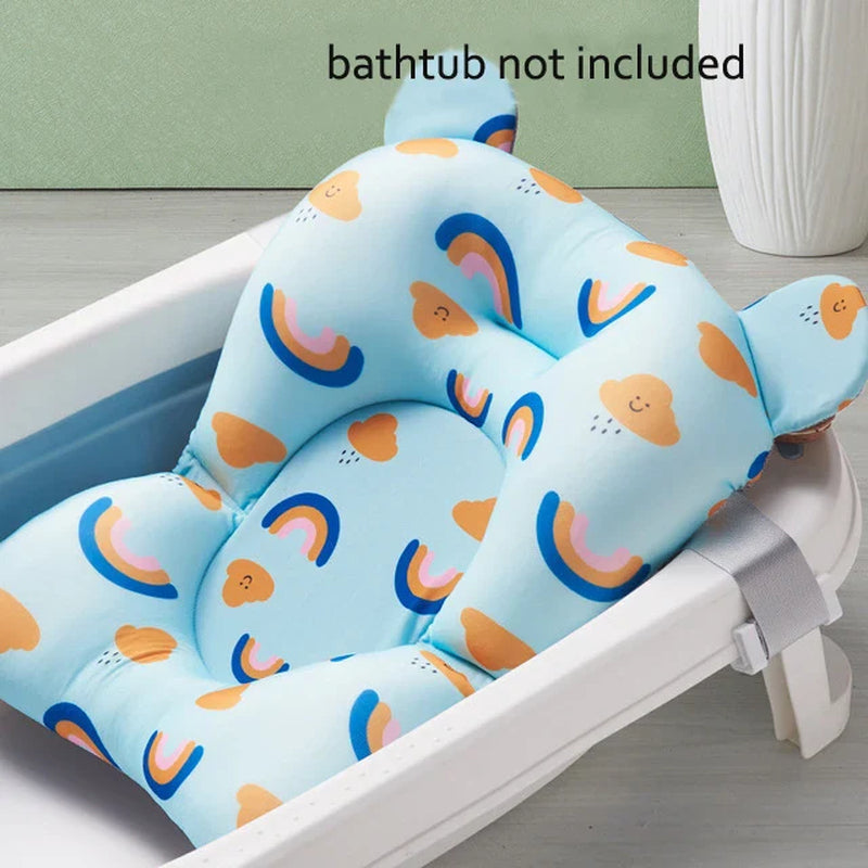 Baby Shower Bath Tub Pads, Non-Slip Newborn Bathtub Cushion Mats (Multiple Options)