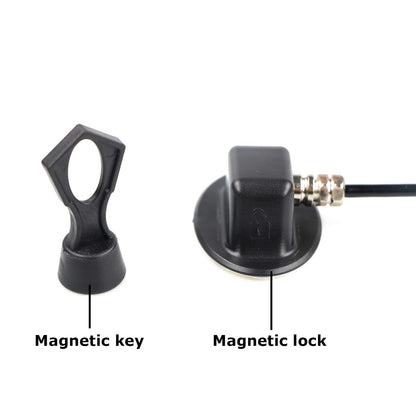 Refrigerator Lock with Magnetic, Child Safety Locks, Fridge Freezer Door Lock, for Cabinet Drawer, Convenient - Black