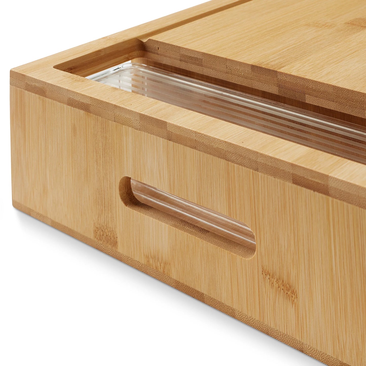 Bamboo Cutting Board with (4) Bpa-Free Food Prep Storage Trays and Lids