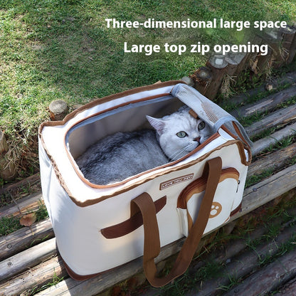 Folding Dog Diaper Bag Cat Space Capsule Large Capacity Breathable and Portable