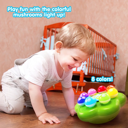 Mushroom Garden Music Toy for Infant Toddler 1 2 3 Year Sing and Learn Color and Number