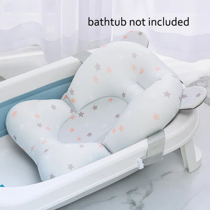 Baby Shower Bath Tub Pads, Non-Slip Newborn Bathtub Cushion Mats (Multiple Options)