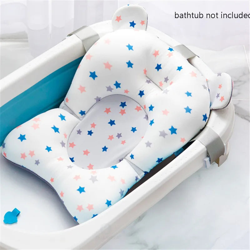 Baby Shower Bath Tub Pads, Non-Slip Newborn Bathtub Cushion Mats (Multiple Options)