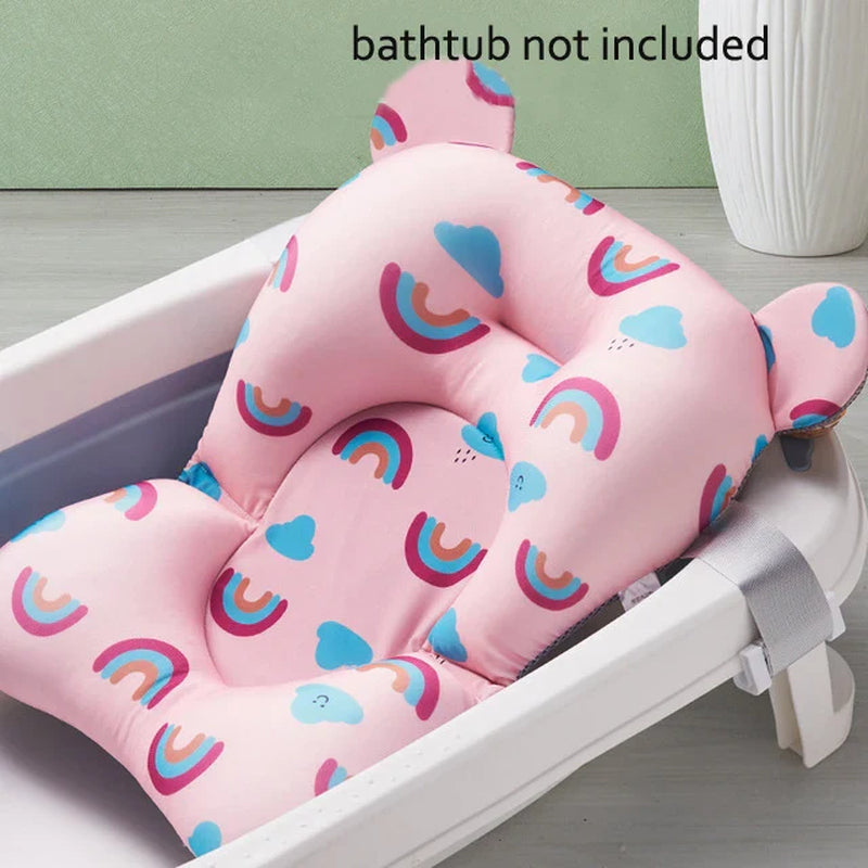 Baby Shower Bath Tub Pads, Non-Slip Newborn Bathtub Cushion Mats (Multiple Options)