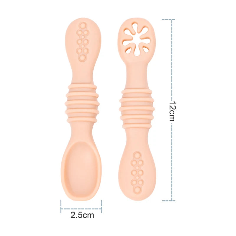 Baby Silicone Spoon Fork Set