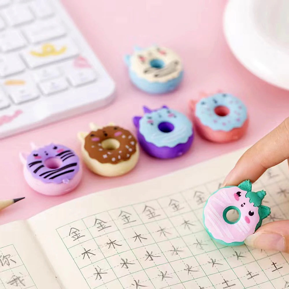 Creative Cute Unicorn Donut Rubber