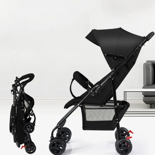 Lightweight Baby Stroller One Hand Folding