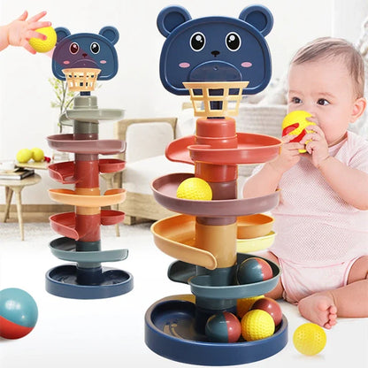 Baby Rotating Track Stacking Toy