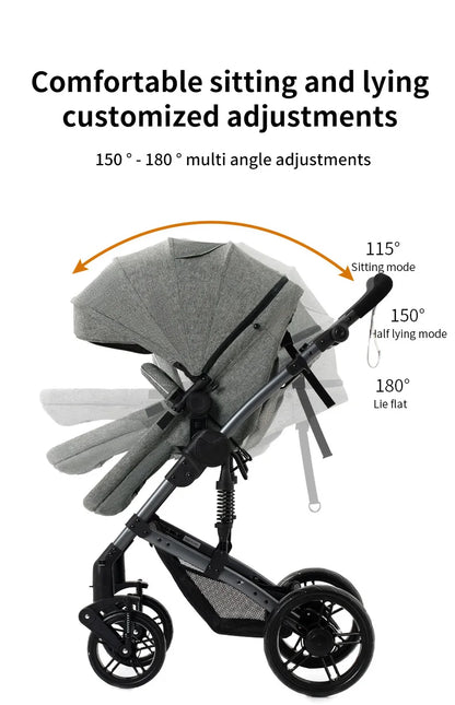 Lightweight 2-in-1 Baby Stroller