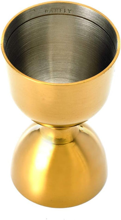 M37006GD Heavy-Duty Straight Rim Bell Jigger, 1 Oz X 2 Oz, Gold