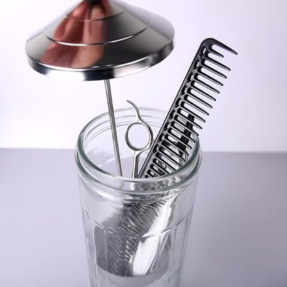 Barber Maintenance Cleaning Glass Disinfecting Sanitizing Jar Small/ Large