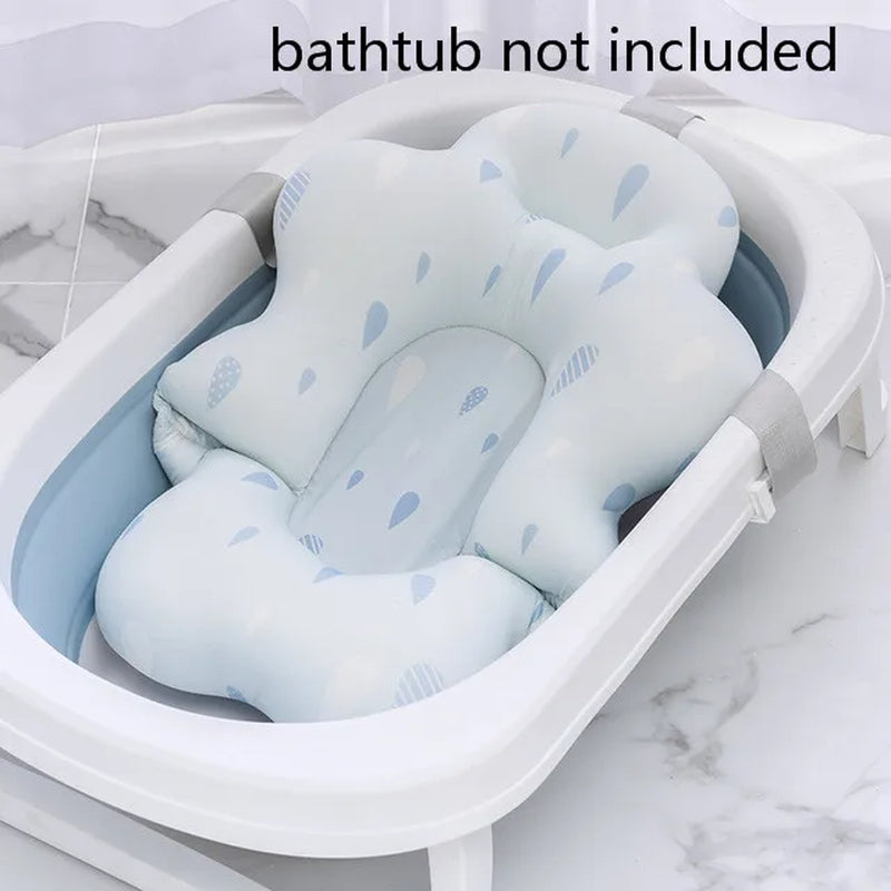 Baby Shower Bath Tub Pads, Non-Slip Newborn Bathtub Cushion Mats (Multiple Options)