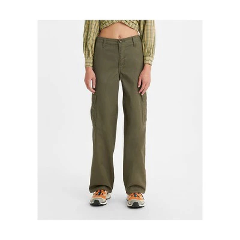 Levi'S Women'S High Rise Wide Leg Relaxed Cargo Pants Loose