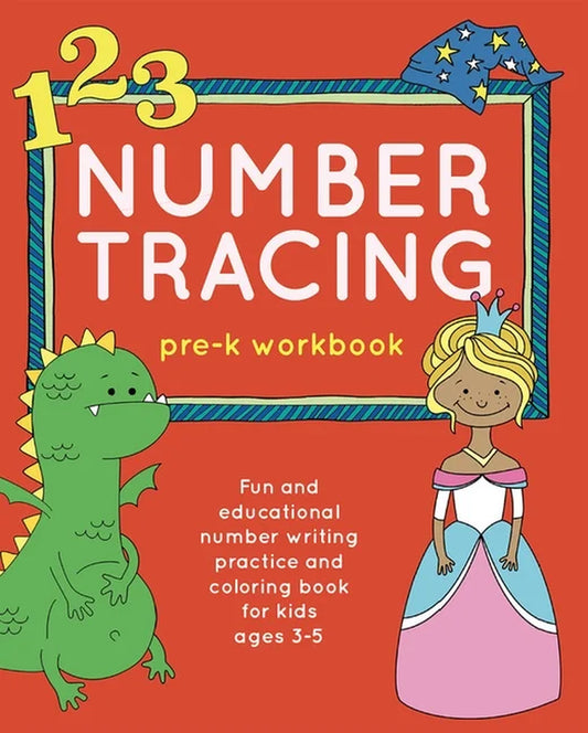 Books for Kids Ages 3-5 Number Tracing Pre-K Workbook: Fun and Educational Number Writing Practice and Coloring Book for Kids Ages 3-5, Book 1, (Paperback)