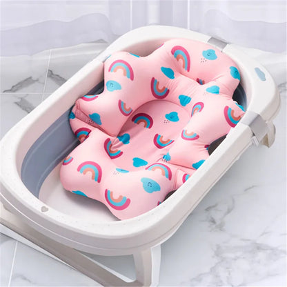 Baby Shower Bath Tub Pads, Non-Slip Newborn Bathtub Cushion Mats (Multiple Options)